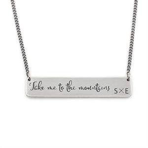 Take Me to the Mountains Necklace
